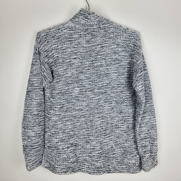 J. CREW MERCANTILE Pullover Zip Mock Neck Knit Sweater Side Slits Pop Over Tweed - Picture 5 of 5